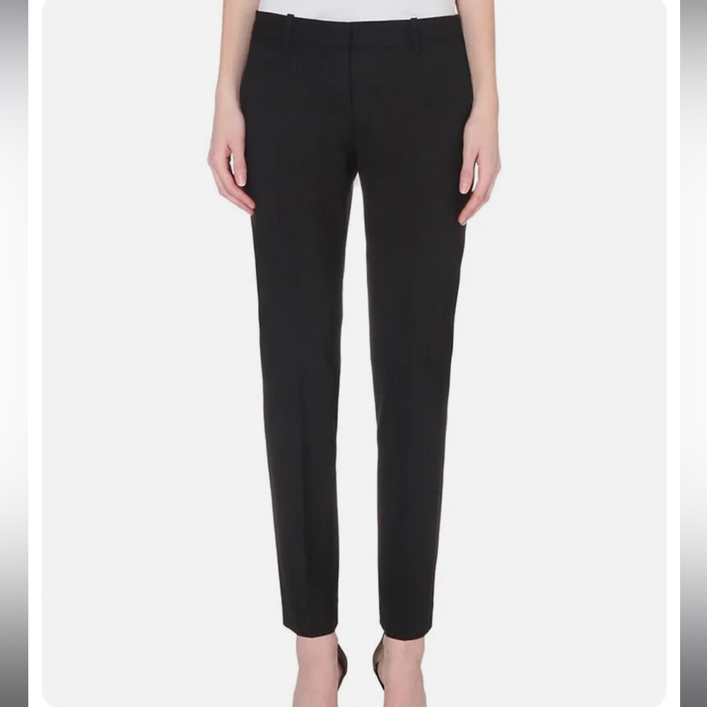 NWOT Theory Testra 2B Wool Ankle Crop Pants Size 4 Black